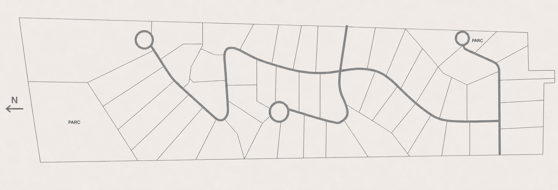 Plan interactif des terrains Domaine Kalmia
